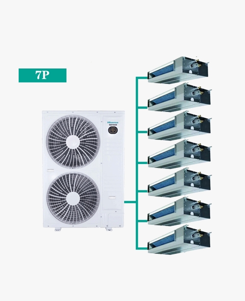 海信荣耀家系列 家用中央空调 多联机 HVR-200W 7匹一拖七（100-150㎡）