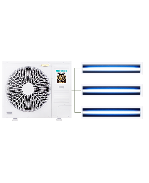 海信5G荣耀家系列 4匹 一拖三  智能家用HVR-100W/E2FZBp/T